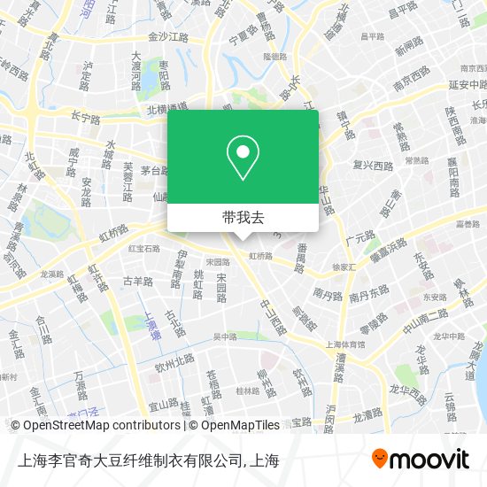 上海李官奇大豆纤维制衣有限公司地图