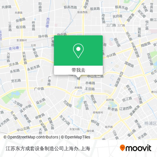 江苏东方成套设备制造公司上海办地图