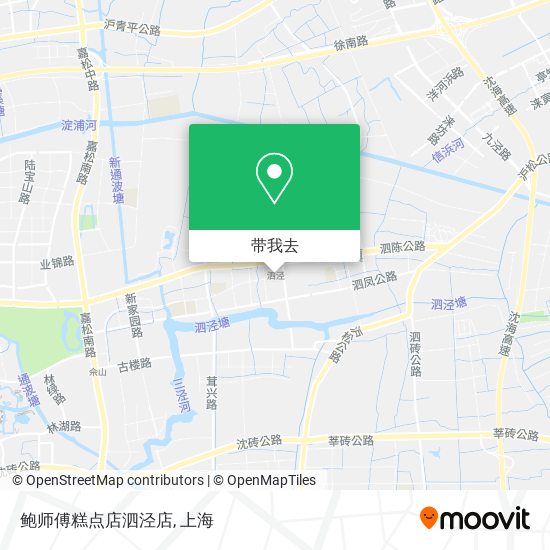 鲍师傅糕点店泗泾店地图