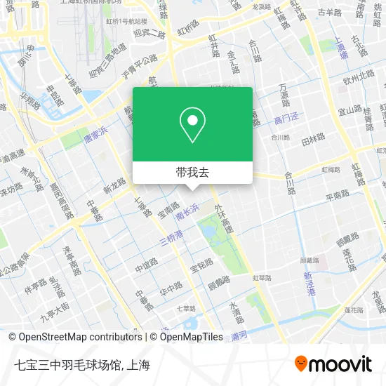 七宝三中羽毛球场馆地图