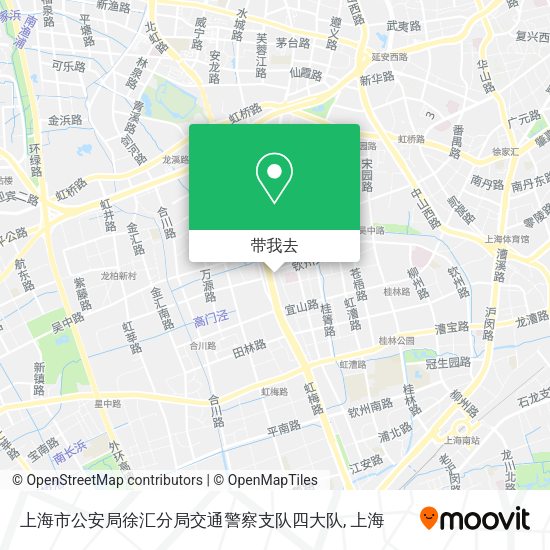 上海市公安局徐汇分局交通警察支队四大队地图