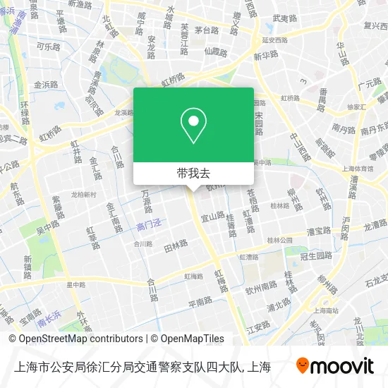 上海市公安局徐汇分局交通警察支队四大队地图