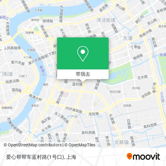 爱心帮帮车蓝村路(1号口)地图