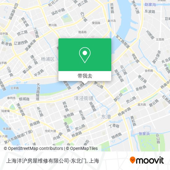 上海洋沪房屋维修有限公司-东北门地图