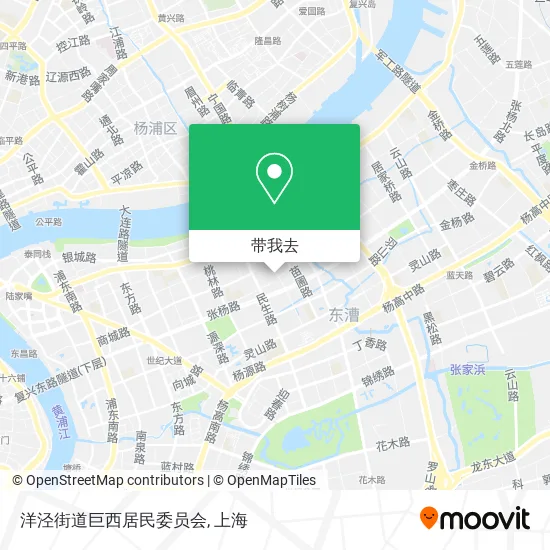 洋泾街道巨西居民委员会地图