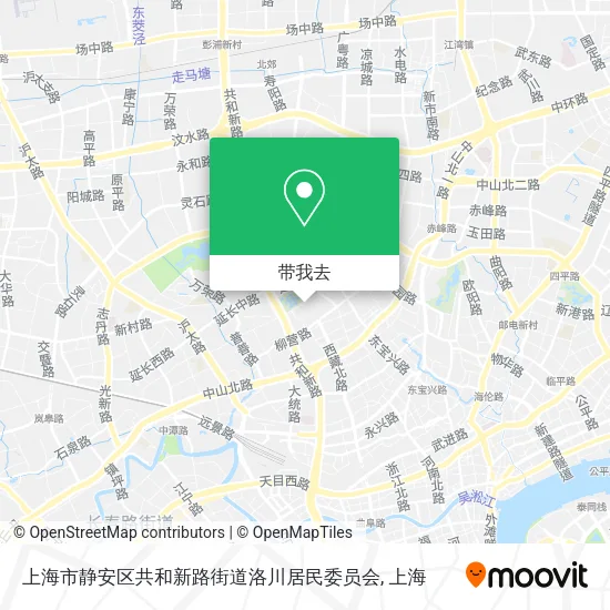 上海市静安区共和新路街道洛川居民委员会地图
