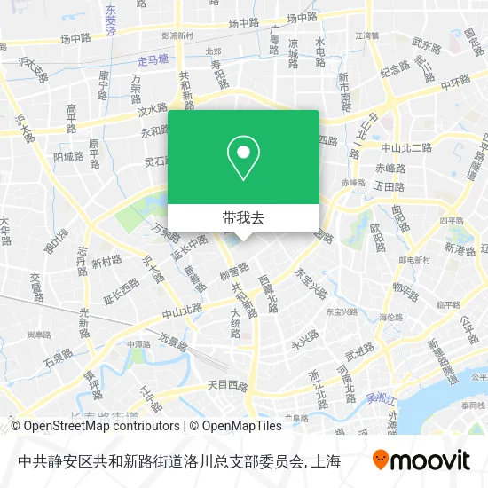 中共静安区共和新路街道洛川总支部委员会地图