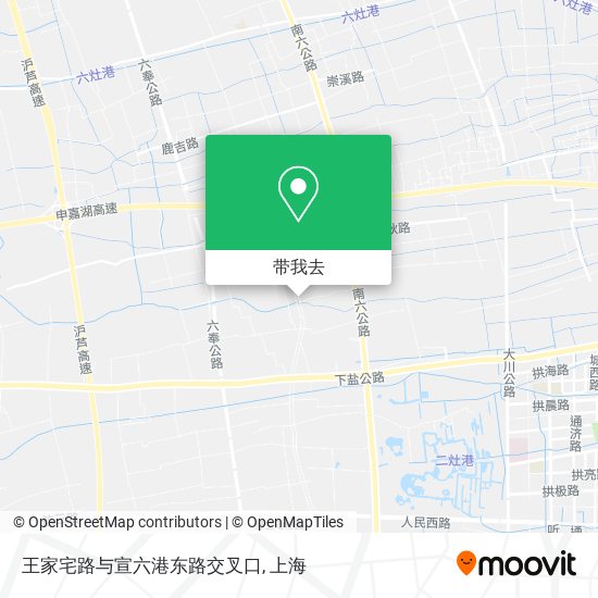 王家宅路与宣六港东路交叉口地图