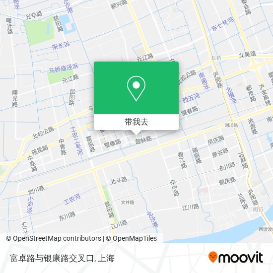 富卓路与银康路交叉口地图