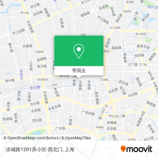 凉城路1201弄小区-西北门地图