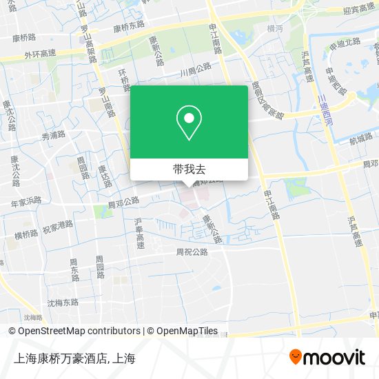 上海康桥万豪酒店地图