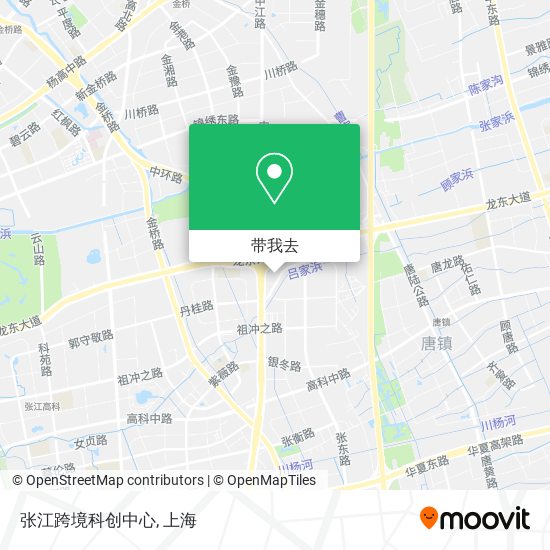 张江跨境科创中心地图