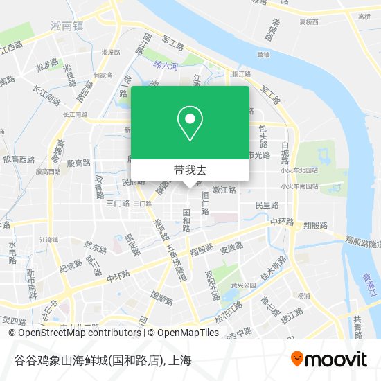 谷谷鸡象山海鲜城(国和路店)地图