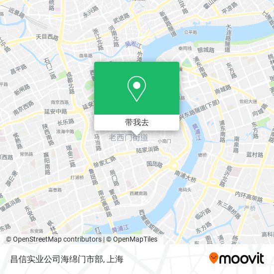 昌信实业公司海绵门市部地图