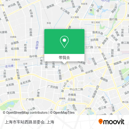 上海市车站西路居委会地图
