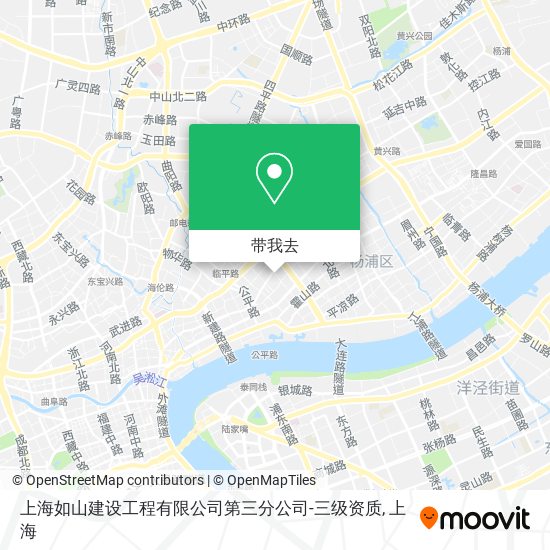 上海如山建设工程有限公司第三分公司-三级资质地图