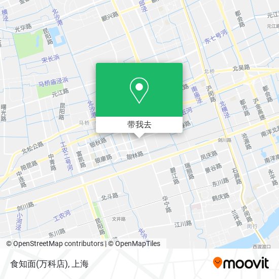 食知面(万科店)地图