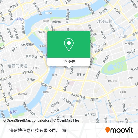 上海后博信息科技有限公司地图