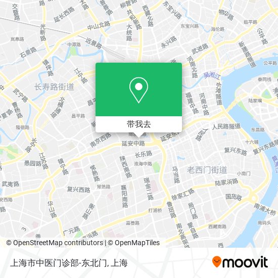 上海市中医门诊部-东北门地图