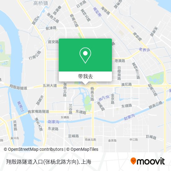 翔殷路隧道入口(张杨北路方向)地图