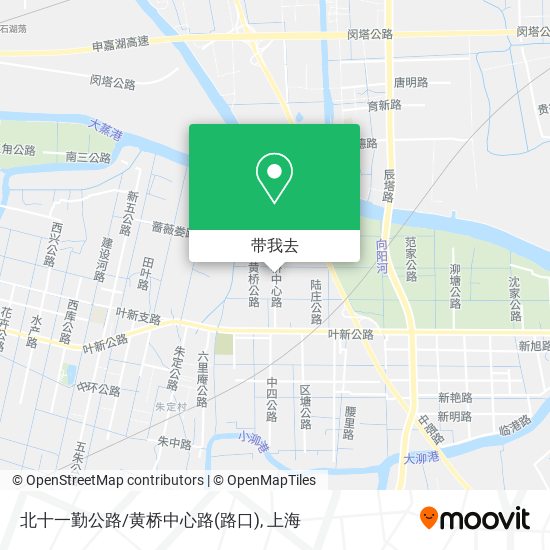 北十一勤公路/黄桥中心路(路口)地图