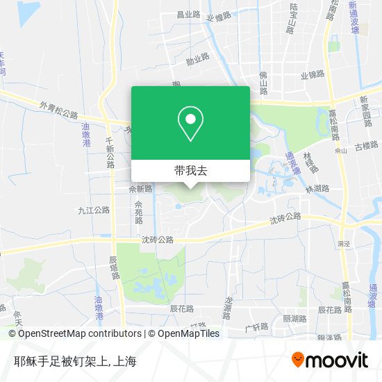 耶稣手足被钉架上地图