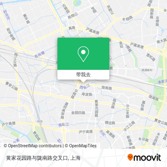 黄家花园路与陇南路交叉口地图