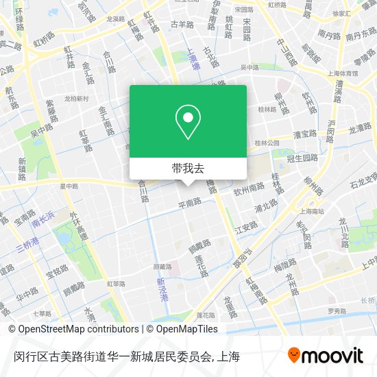闵行区古美路街道华一新城居民委员会地图