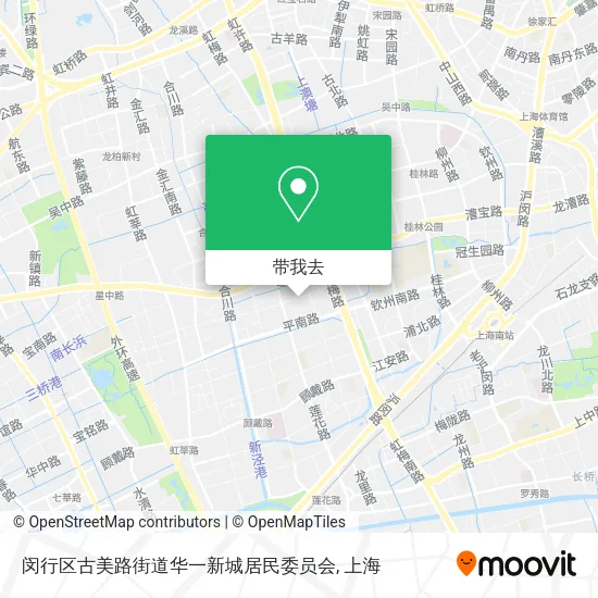 闵行区古美路街道华一新城居民委员会地图