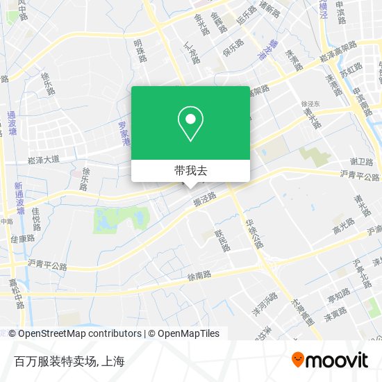 百万服装特卖场地图