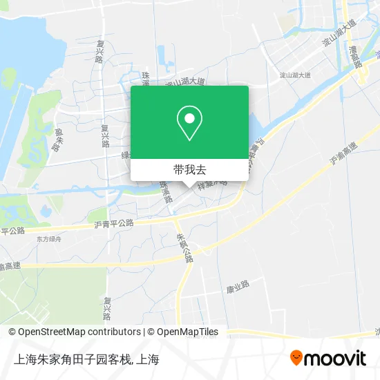 上海朱家角田子园客栈地图