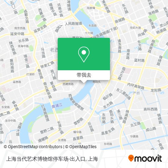 上海当代艺术博物馆停车场-出入口地图