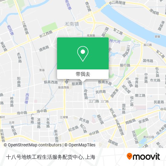 十八号地铁工程生活服务配货中心地图