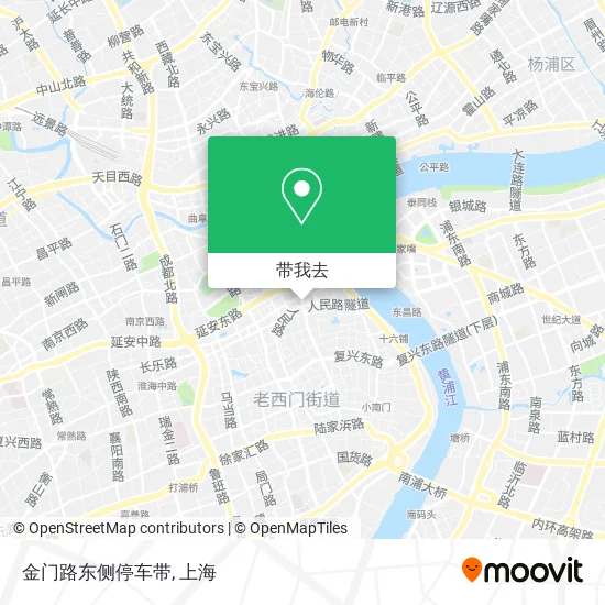 金门路东侧停车带地图