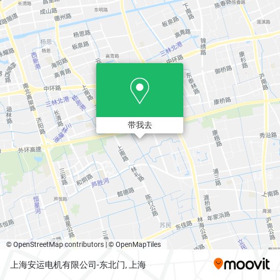 上海安运电机有限公司-东北门地图