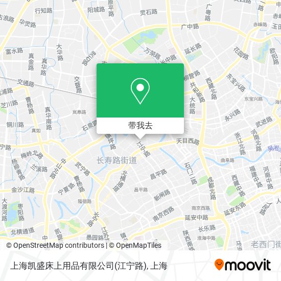 上海凯盛床上用品有限公司(江宁路)地图