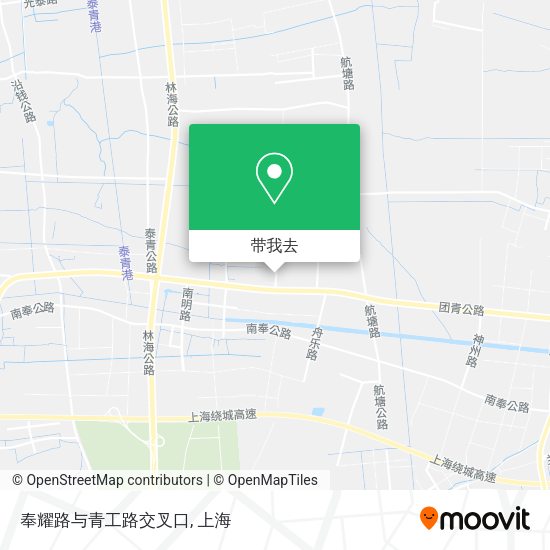 奉耀路与青工路交叉口地图