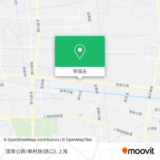 团青公路/奉村路(路口)地图