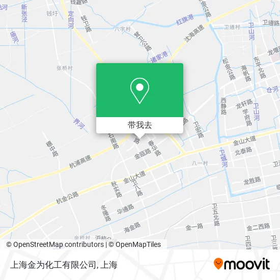 上海金为化工有限公司地图