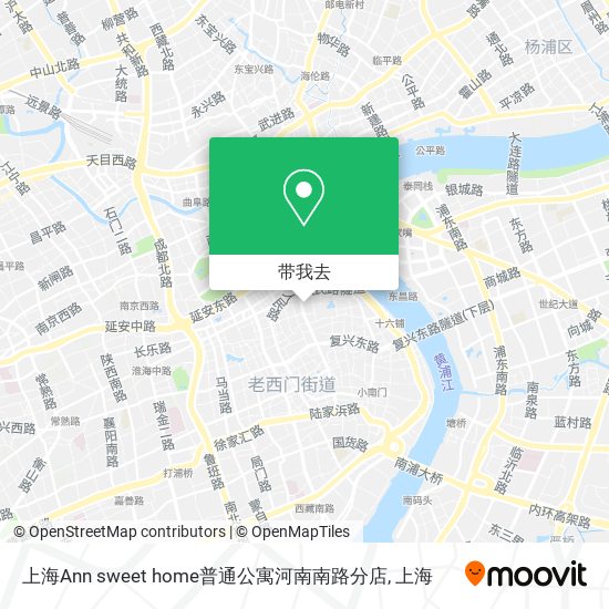 上海Ann sweet home普通公寓河南南路分店地图