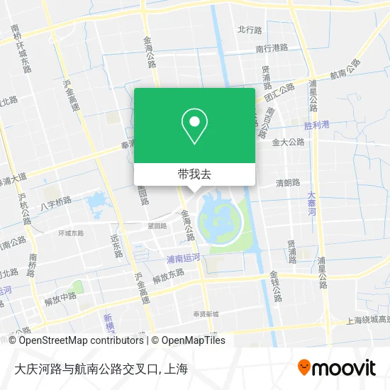 大庆河路与航南公路交叉口地图