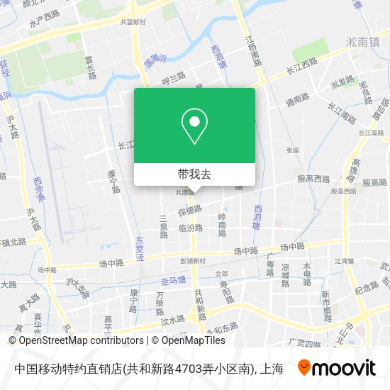 中国移动特约直销店(共和新路4703弄小区南)地图