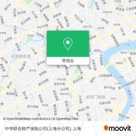 中华联合财产保险公司(上海分公司)地图