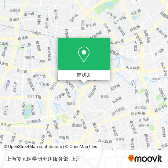 上海复元医学研究所服务部地图
