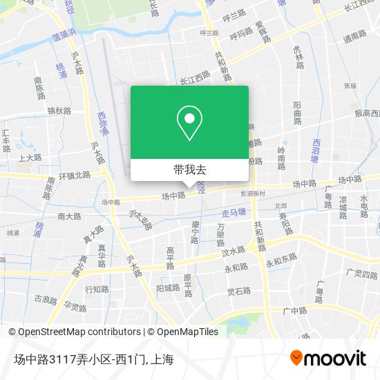 场中路3117弄小区-西1门地图