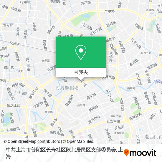 中共上海市普陀区长寿社区陕北居民区支部委员会地图