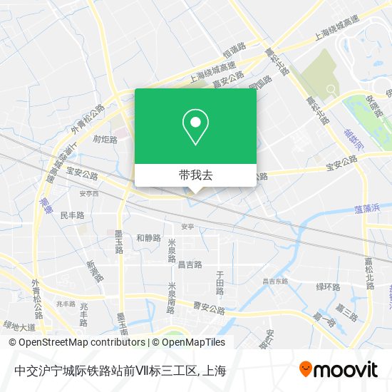 中交沪宁城际铁路站前Ⅶ标三工区地图