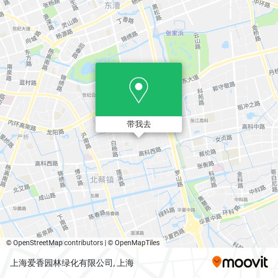 上海爱香园林绿化有限公司地图