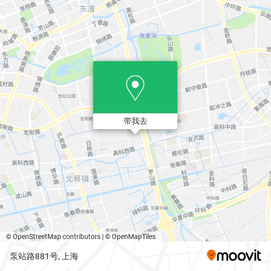 泵站路881号地图