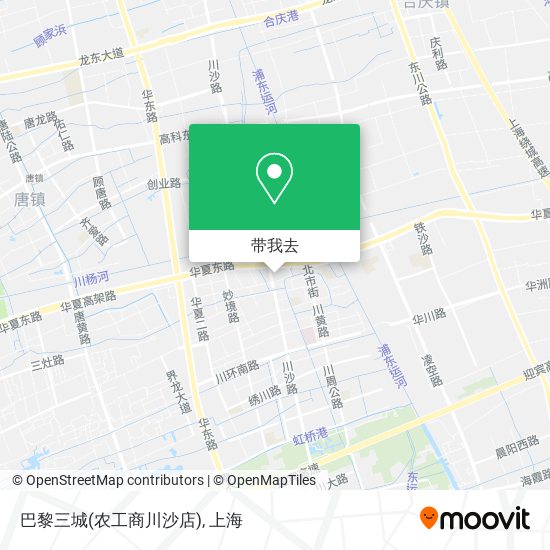 巴黎三城(农工商川沙店)地图